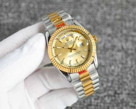 劳力士日志rolex精品男士腕表，三针双日历设计，尊贵大气，绅士风范，卓越品质，热卖全城。采用石英机芯 零返修 ，316精钢原装扣，矿物质镜面不怕刮花，尺寸36 - 点击图像关闭