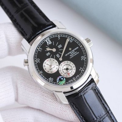 -金2150 DDD 江诗丹顿马耳他系列42005两地时腕表，大气高雅，尊贵非凡 表壳 腕表尺寸40Mmx11Mm ，316L精钢表壳经过悉心打磨，光泽迷人，低