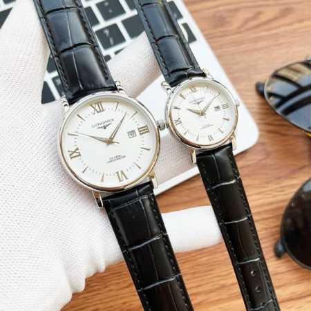 白壳 150金壳 170 钢带20 浪琴 情侣腕表 原装进口石英机芯 矿物质玻璃镜面 316L精钢表壳 直径男40Mm女30Mm 厚8Mm如果今天的阳光停止了它 - 点击图像关闭