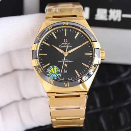 白 全金全玫各50 2024最新爆款热销单品 欧米茄第五代星座陨石面系列男士机械腕表，全新原装尺寸41Mm腕表！全新进口自动机械机芯改装，订制8900机芯原装特 - 点击图像关闭