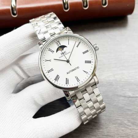 白 -金4 钢带+20 万国-Iwc精品男士腕表 技艺精湛 独具匠心 尊贵大气 绅士风范 采用全自动机械机芯 顶级316精钢表壳表带 矿物质超强镜面 尺寸42M - 点击图像关闭