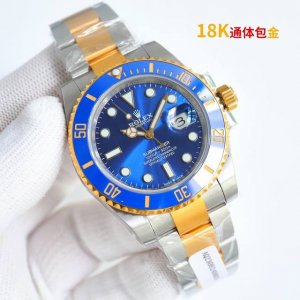 Sj出品 劳力士 Rolex 潜航者系列 Rw3 非市场普通版本，真正意义上的金表来啦 通体包金18K黄金，厚度达5Um，Gtc中国权威认证证书，百分之百真金，