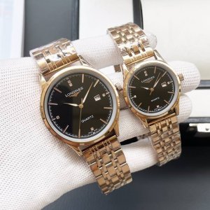 白壳 金壳 钢带+20浪琴-Longines 精品情侣腕表 经典三针设计 尊贵大气 绅士风范 卓越品质 热卖全城 采用进口石英机芯 顶级316精钢表壳 进口小牛