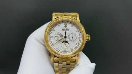 百达翡丽 铁划银钩 苍劲有力 高颜值新品 古朴。复古。精湛的工艺！ 年度最佳典藏之作 百达翡丽古典超级复杂多功能 万年历功能腕表 团队历时两年多精心设计，不计成 - 点击图像关闭