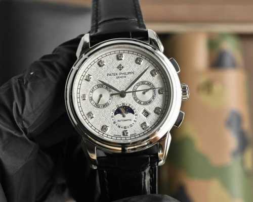 最高版本2025款 百达翡丽复杂功能计时系列上市 Patek Philippe 贵族的艺术品！独家字面加高档内影Logo，搭配进口9100多功能机芯 0返修 功