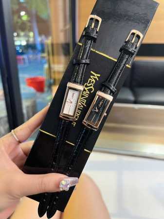 盒子10 七夕情人节！小红书爆款 YSL圣罗兰通勤百搭中古系列，小方表款式 ，简洁大方凸镜设计 时尚感爆棚真皮鳄鱼纹皮带日本原装机芯 稳定性非常好独一无二的款式 - 点击图像关闭