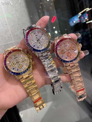 白 金 全新劳力士迪通拿彩虹款。型号：116599Rbow-116598Rbow-116595Rbow.彩虹迪通拿一表难求！镶嵌根据原厂颜色渐变过渡最协调的36