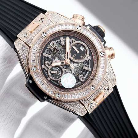 统一价： Zf 最新款新面出货 宇舶 恒宝 Hublot 英勇无畏，拳拳出击，简称“Hub”“恒宝”，Bigbang大爆炸元素材料计时码表v2版表壳采用进口31 - 点击图像关闭