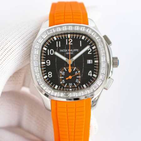 白壳 金壳 钻50 Pp 百达翡丽 3K1 手雷 Aquanaut 系列5968A-001。腕表尺寸42.2Mm 打磨和抛光均属市面顶级。采用稳定耐用的 775 - 点击图像关闭