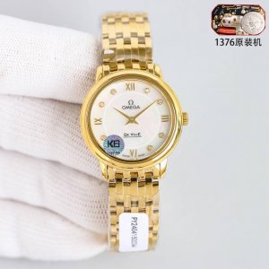 白钢 黄金 带钻50 3S新款独家首发！一表三码、底盖 、保卡、吊牌一一对应！原单硬货！Omega欧米茄钻石腕表！ 典雅系列以其经典优雅的设计，吸引了众多忠实支