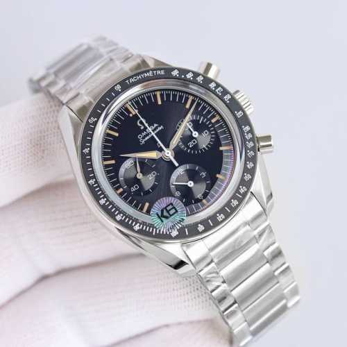 皮带1450 钢带2020 欧米茄超霸系列Ck2998，型号：310.30.40.50.06.001，搭载欧米茄至臻天文台3861机芯，手动机械 精钢材质，棒状
