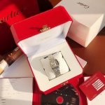 卡地亚猎豹系列腕表，完美的线条与魅惑动人的设计相结合，尽显女性腕上方寸间的优雅自信！ 表壳 腕表尺寸27 X 37毫米。有钢，间黄金，间玫瑰金，任君选择。全力以