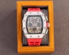 Richard Mille Rm11-03全新工艺时尚更前卫镂空设计最新特别款 精品男士腕表 尊贵大气～绅士风范，高端矿物质防刮镜面玻璃，配置316L精钢表壳，