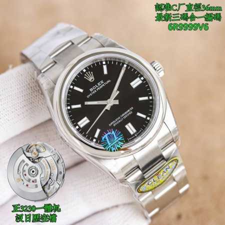 Clean厂 C厂 蚝式恒动 00 3230机芯出货 认准腕表编码6R9999V6附带Nfc感应卡，三码合一直径36Mm腕表扣码5Zs，斜边凌角边面钉，细节拉满 - 点击图像关闭