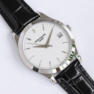 Tw经典再续，百达翡丽古典表系列 5296．铂金V3升级版！ 薄而有质1.完善表壳细节，提升打磨质量，独家还原出正品的完美比例和特有质感。日历窗口改大小与正品一