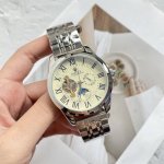 皮带 钢带白 ，金 黑 品牌：劳力士坨飞轮，2表带：意大利小牛皮 316L精钢表带，尺寸：表径42Mm，厚度11Mm，自动机械正品一比一开模，超薄陀飞轮机芯，机