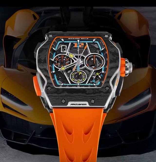 预售 新表』Richard Mille 推出 Rm 65-01 Mclaren W1 自动上链计时码表：迈凯伦 W1 超级跑车灵感 Richard Mille
