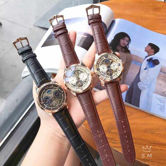 品牌:百达翡丽 类型:新款五针字面飞轮可见 表带:顶级进口牛皮表带机芯:顶级全自动机械机芯镜面:顶级进口金钢膜水晶镜面直径42Mm厚度12Mm 品牌:百达翡丽 类型:新款五针字面飞轮可见 表带:顶级进口牛皮表带机芯:顶级全自动机械机芯镜面:顶级进口金钢膜水晶镜面直径42Mm厚度12Mm